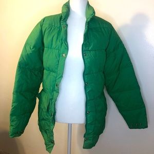Green Woolrich Vintage Long Winter Jacket